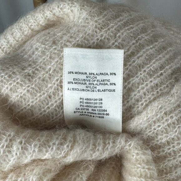 Aritzia Front to Back Reversible Mohair/Alpaca Cardigan in Cream sz Large - Picture 8 of 10